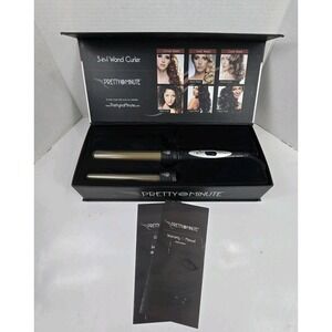 Pretty in a Minute Professional Wand Curler 3 in 1 Titanium Ceramic MISSING 1/2"